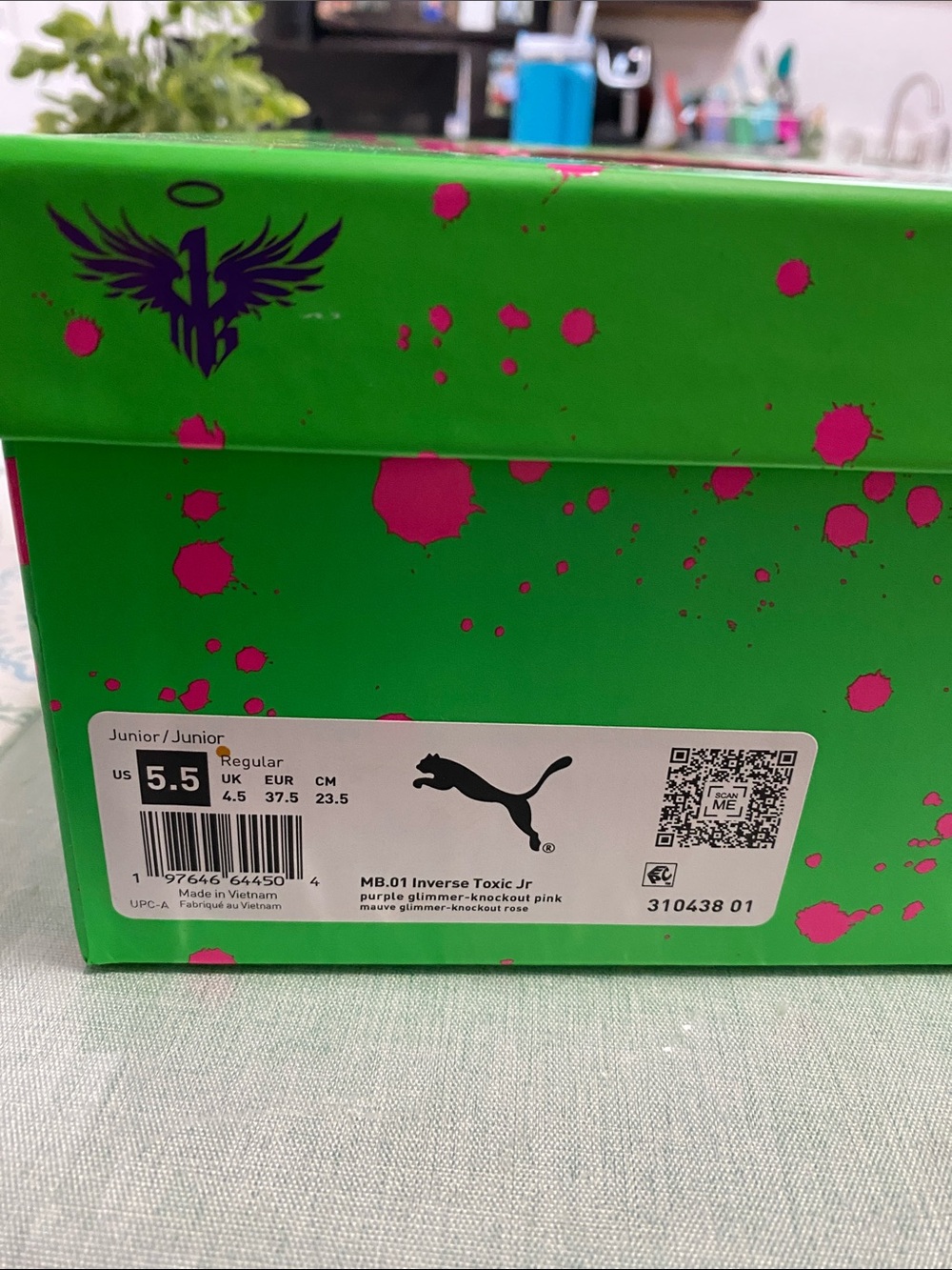 Puma Kids MB.01 Inverse Toxic Jr Sneakers - Green & Pink